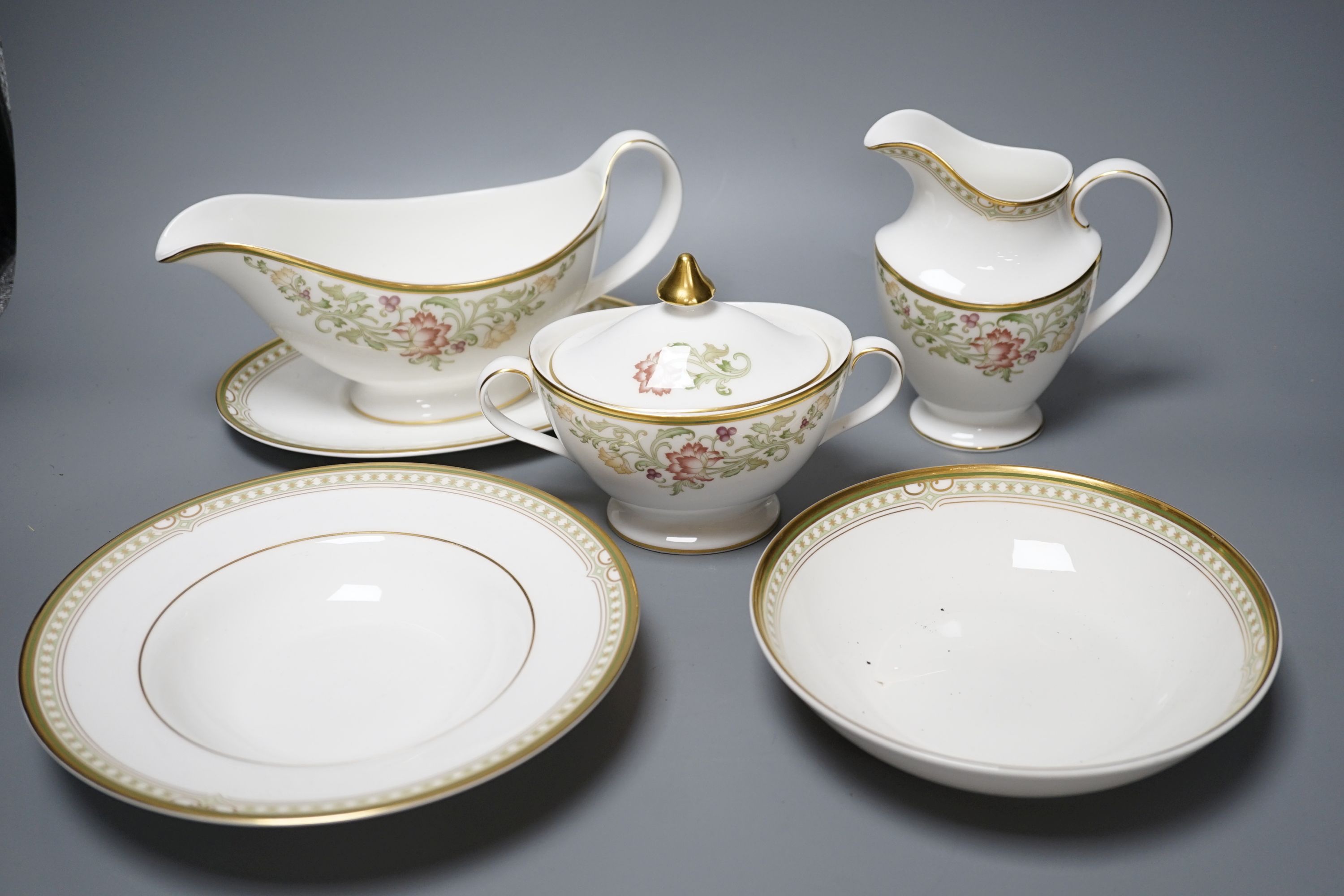 A Royal Doulton bone china part dinner service, Lichfield pattern